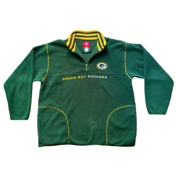 NFL Green Bay Packers Fleece Pullover Vintage - Picture 1 of 6